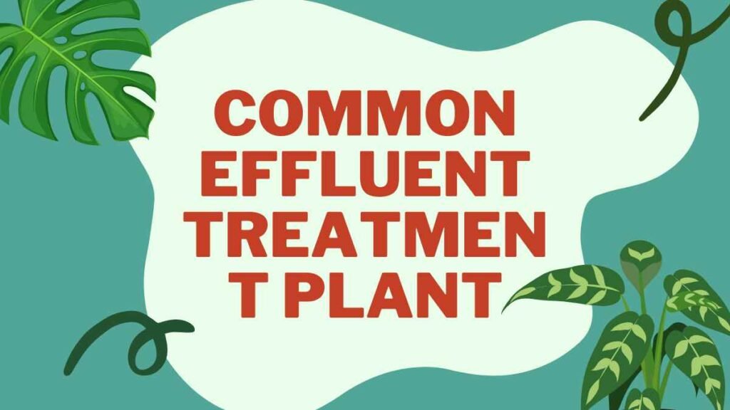 Common Effluent Treatment Plant